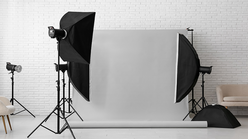 Portrait studio set up