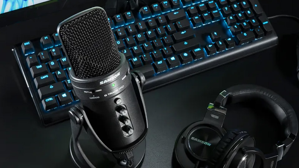 Samson G-Track Pro USB Microphone with Built-In Audio Interface Samson G-Track Pro USB Microphone with Built-In Audio Interface