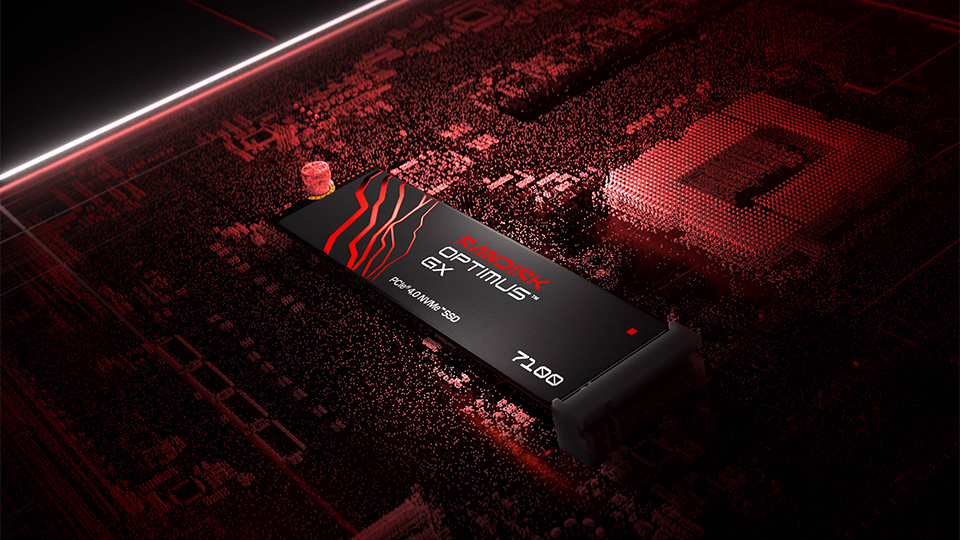 SanDisk 1TB Optimus GX 7100 NVMe PCIe 4.0 M.2 Internal SSD