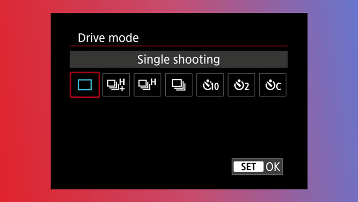 Continuous and Single-Shooting Modes via Canon EOS R5 Mark II Mirrorless Camera