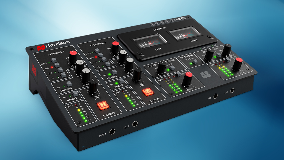 Solid State Logic Flex 10 10 In 12 Out USB C Audio Interface angled