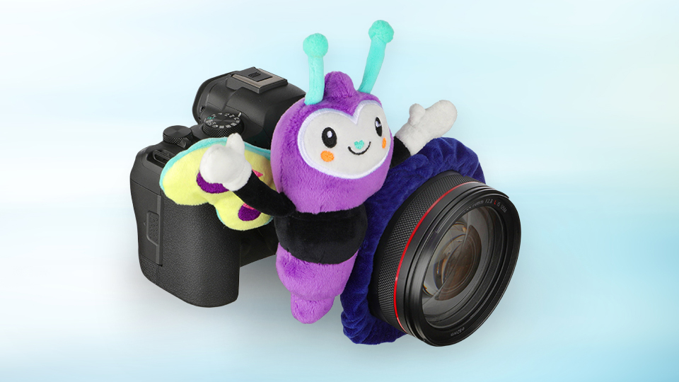 Vello Flutter Butterfly Photo Plushie Vello Flutter Butterfly Photo Plushie