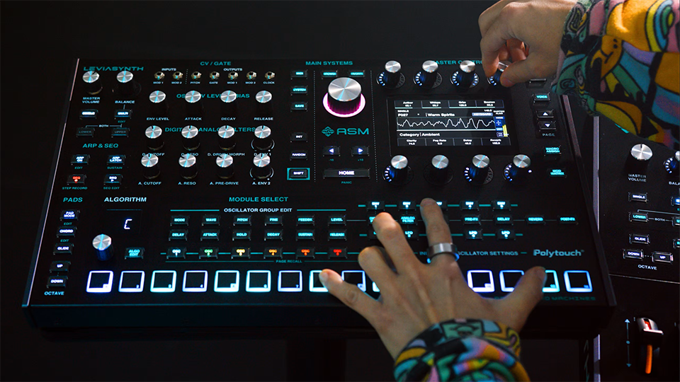 ASM Leviasynth Desktop 16-Voice Analog/Digital Hybrid Synthesizer