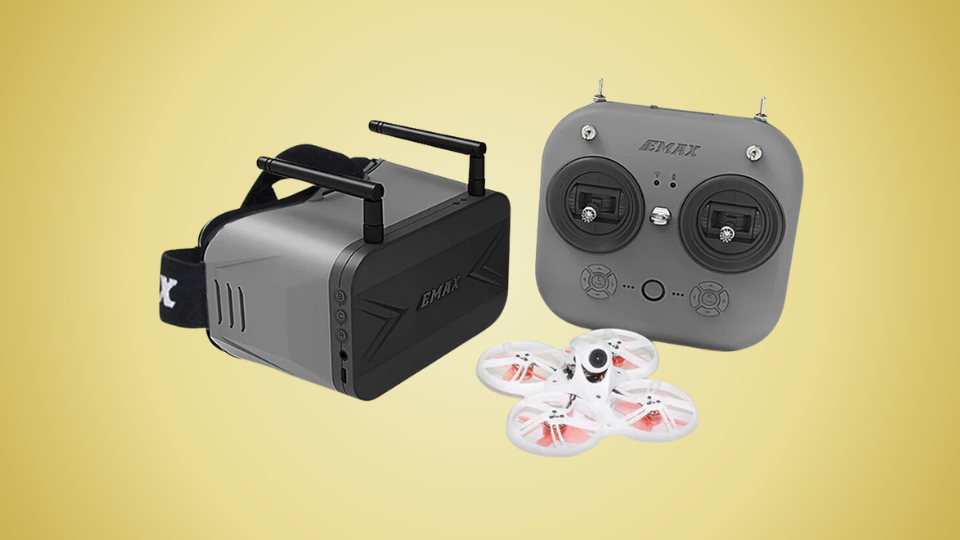 EMAX Tinyhawk III FPV Racing Drone with E8 Controller & T2 FPV Goggles EMAX Tinyhawk III FPV Racing Drone with E8 Controller & T2 FPV Goggles