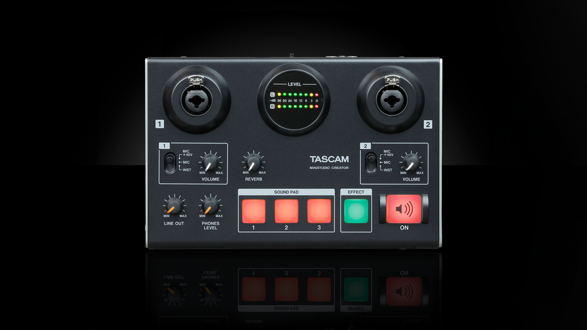 TASCAM MiNiSTUDIO Creator US-42B Podcast Studio
