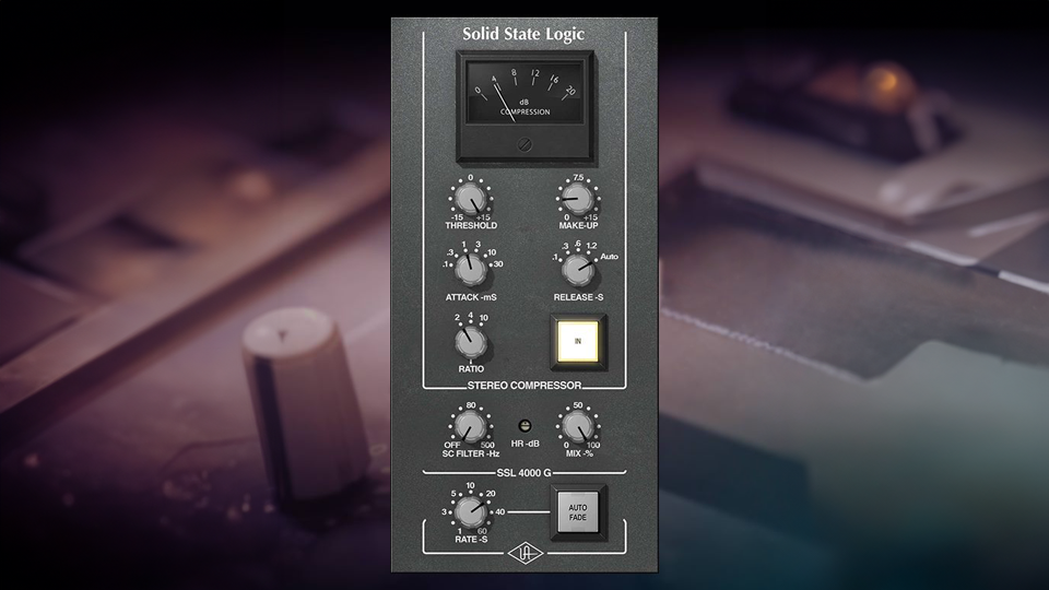 Universal Audio SSL 4000 G Bus Compressor Plug-In Universal Audio SSL 4000 G Bus Compressor Plug-In