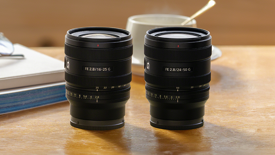 Sony FE 16-25mm f/2.8 G and FE 24-50mm f/2.8 G Sony FE 16-25mm f/2.8 G and FE 24-50mm f/2.8 G