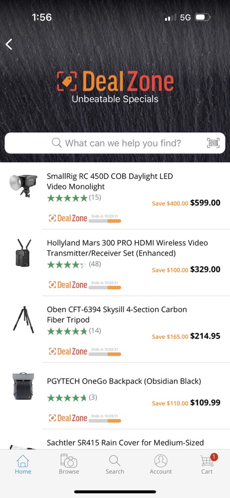 Daily Deals in the DealZone
