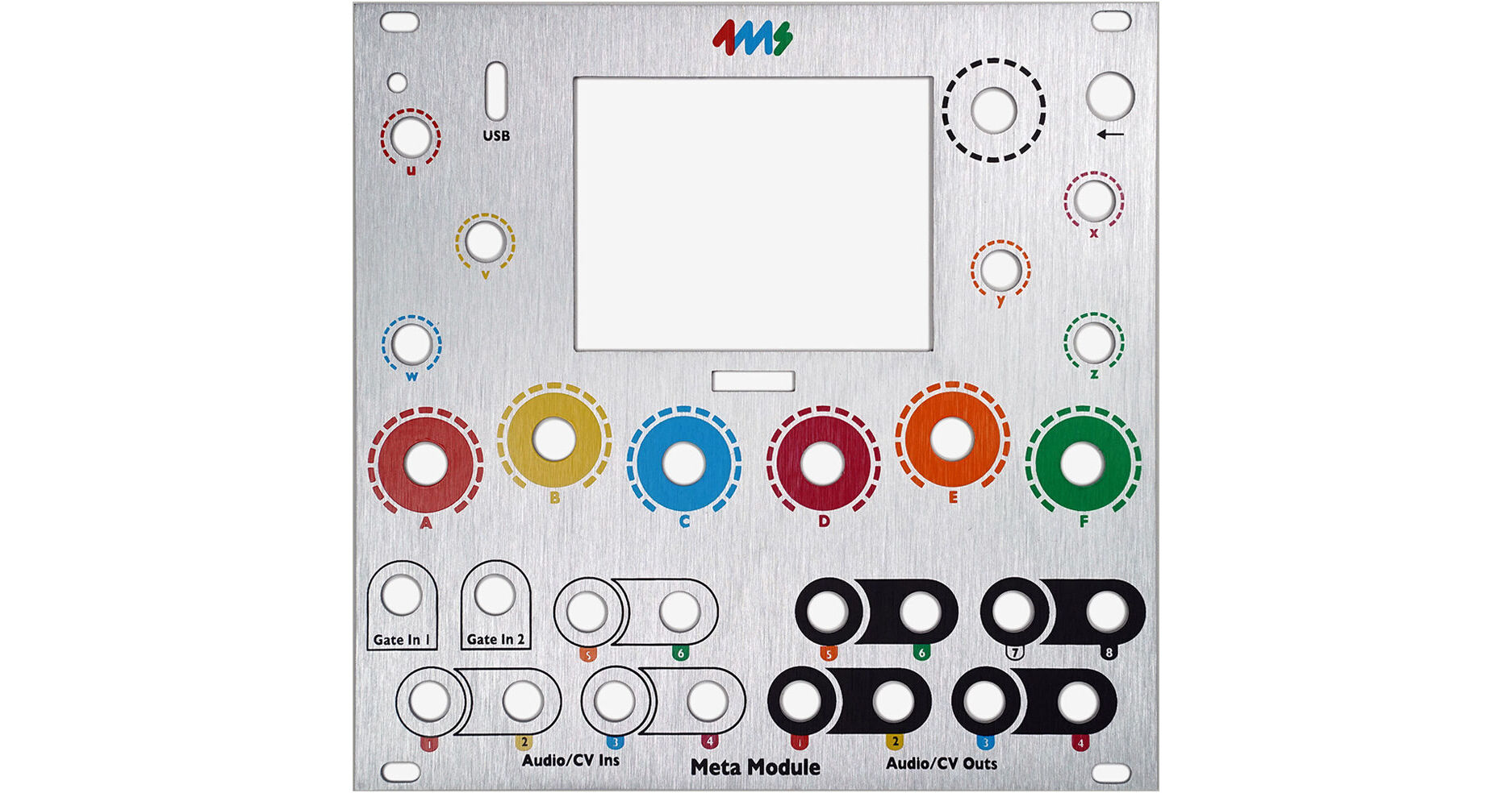 4ms Faceplate for MetaModule METAMODULE - SILVER PANEL B&H Photo