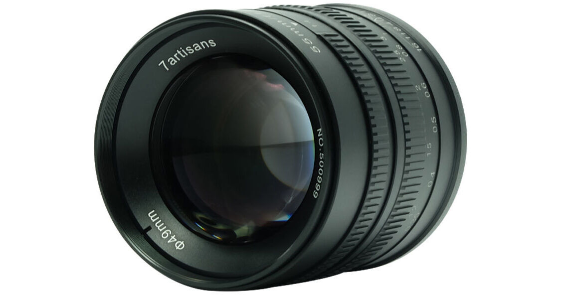 7Artisans 55mm f/1.4 Lens for Canon EF-M (Black) A502B B&H Photo