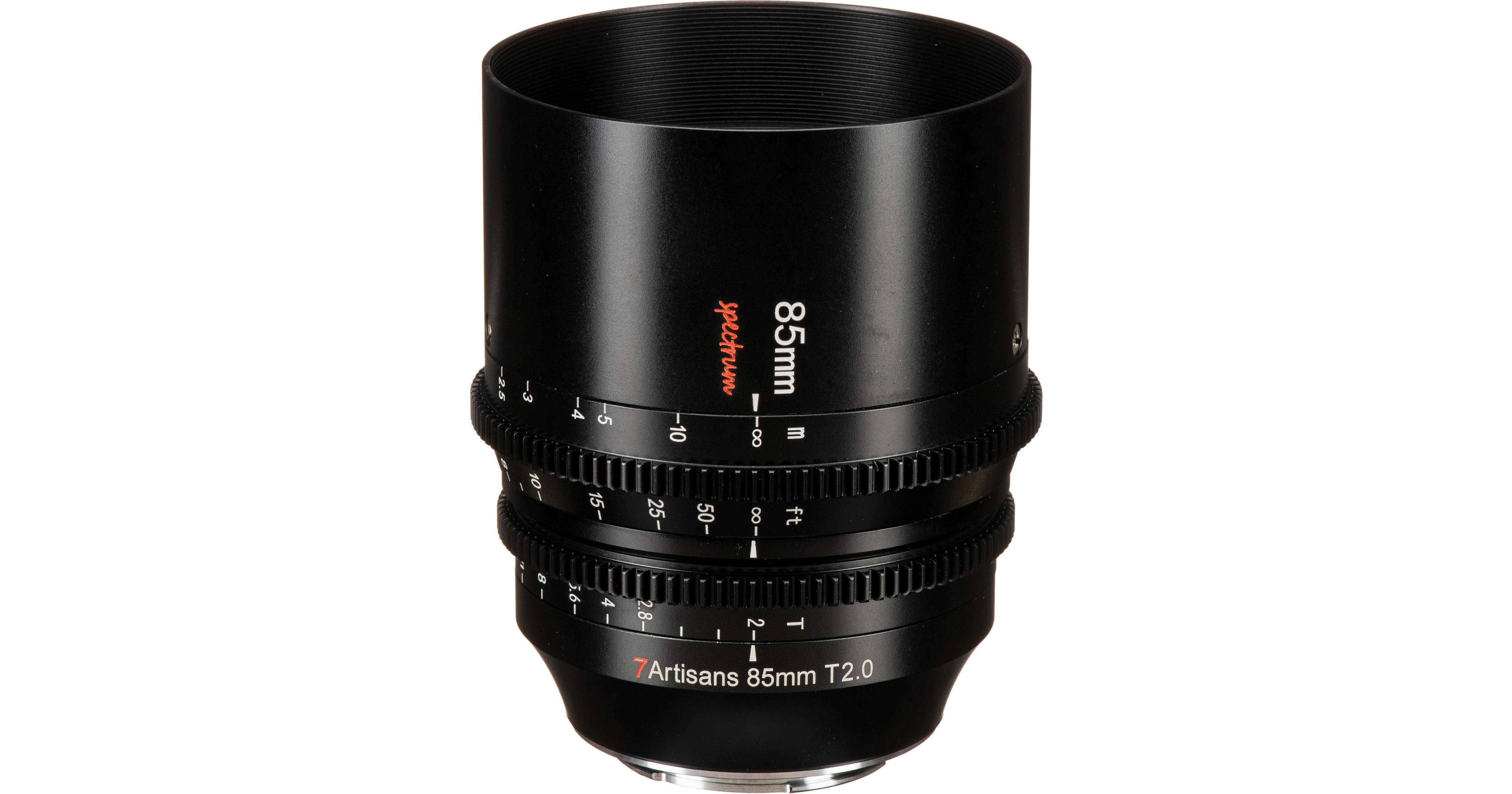 7Artisans 85mm T2.0 Spectrum Prime Cine Lens (E Mount) C601B B&H