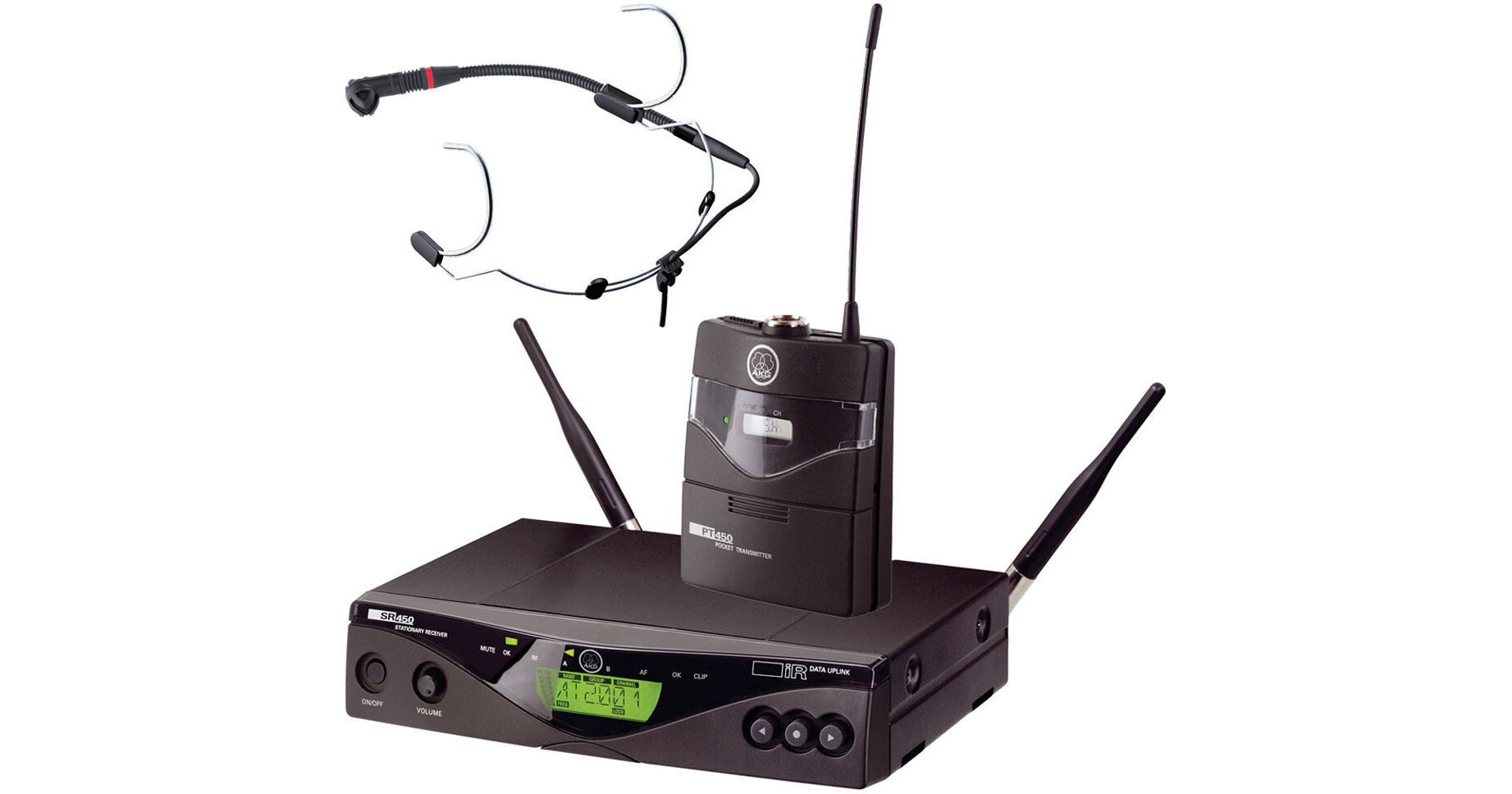 AKG WMS 450 Headset - Wireless Microphone System 3239X00380 B&H