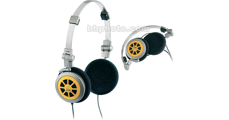 AKG K24P ヘッドホン AKG K24P - Folding Portable Audio Headphones K24P B&H Photo Video