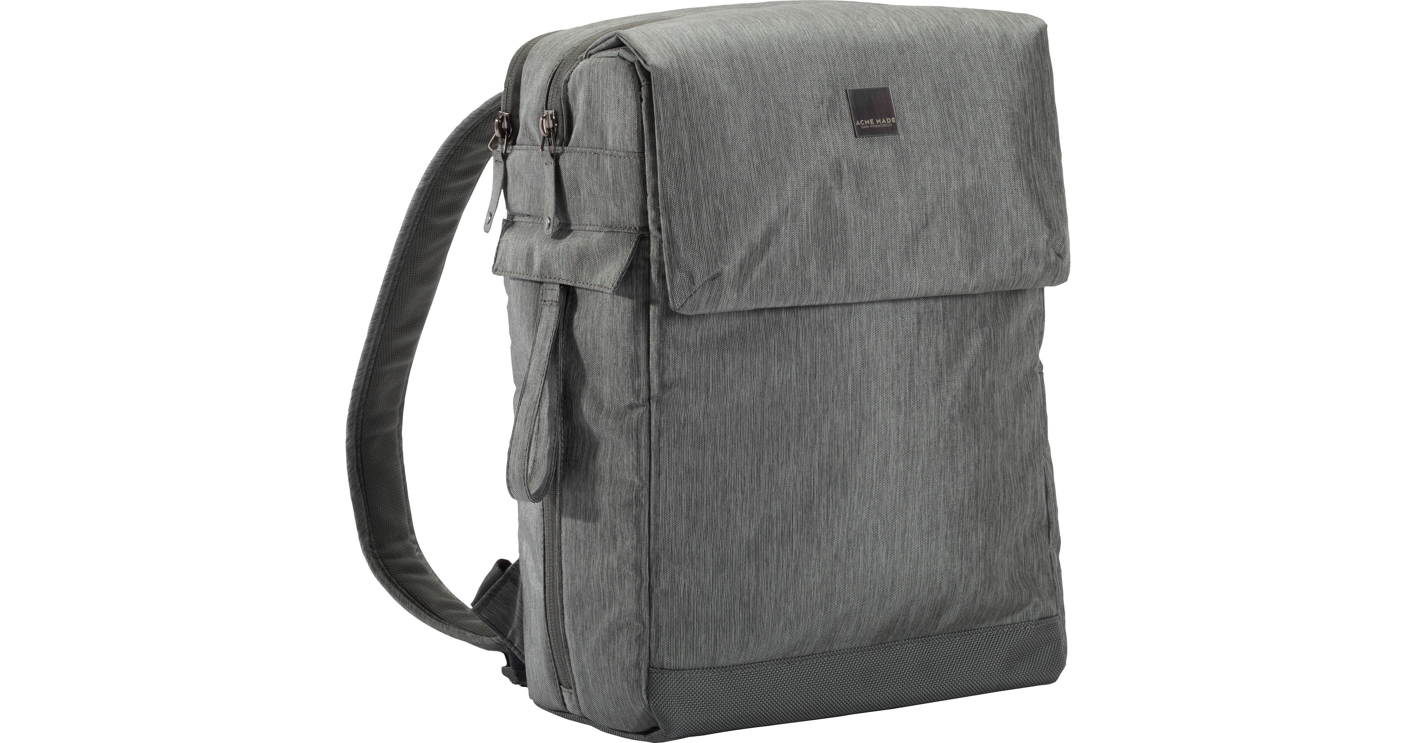acme made laptop backpack Acme Made Montgomery Street Backpack (Gray) AM36473 B&H Photo