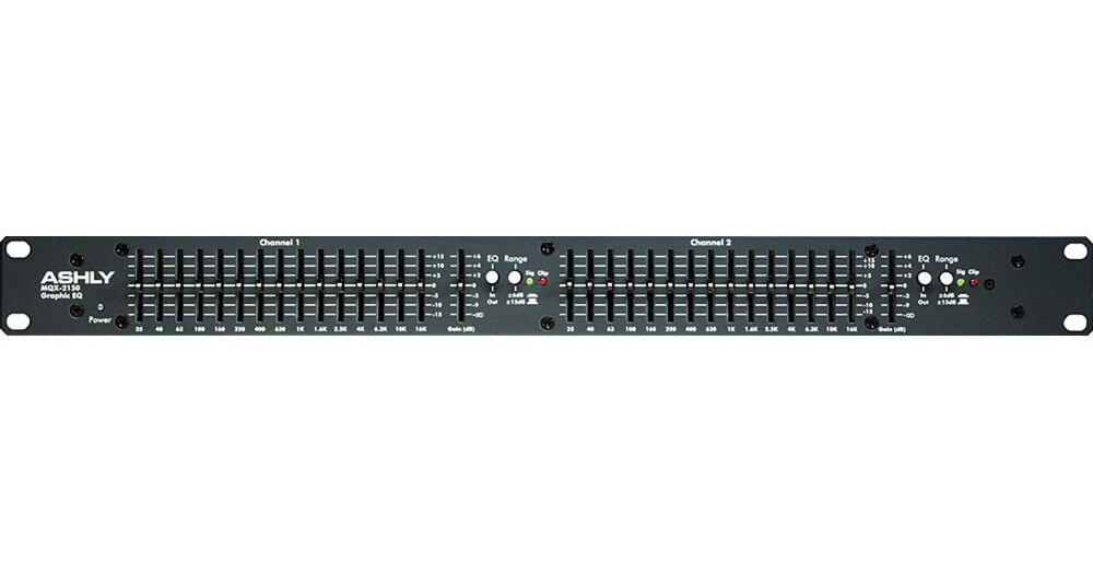 Ashly MQX-2150 - Stereo 15-Band Graphic Equalizer MQX-2150 B&H