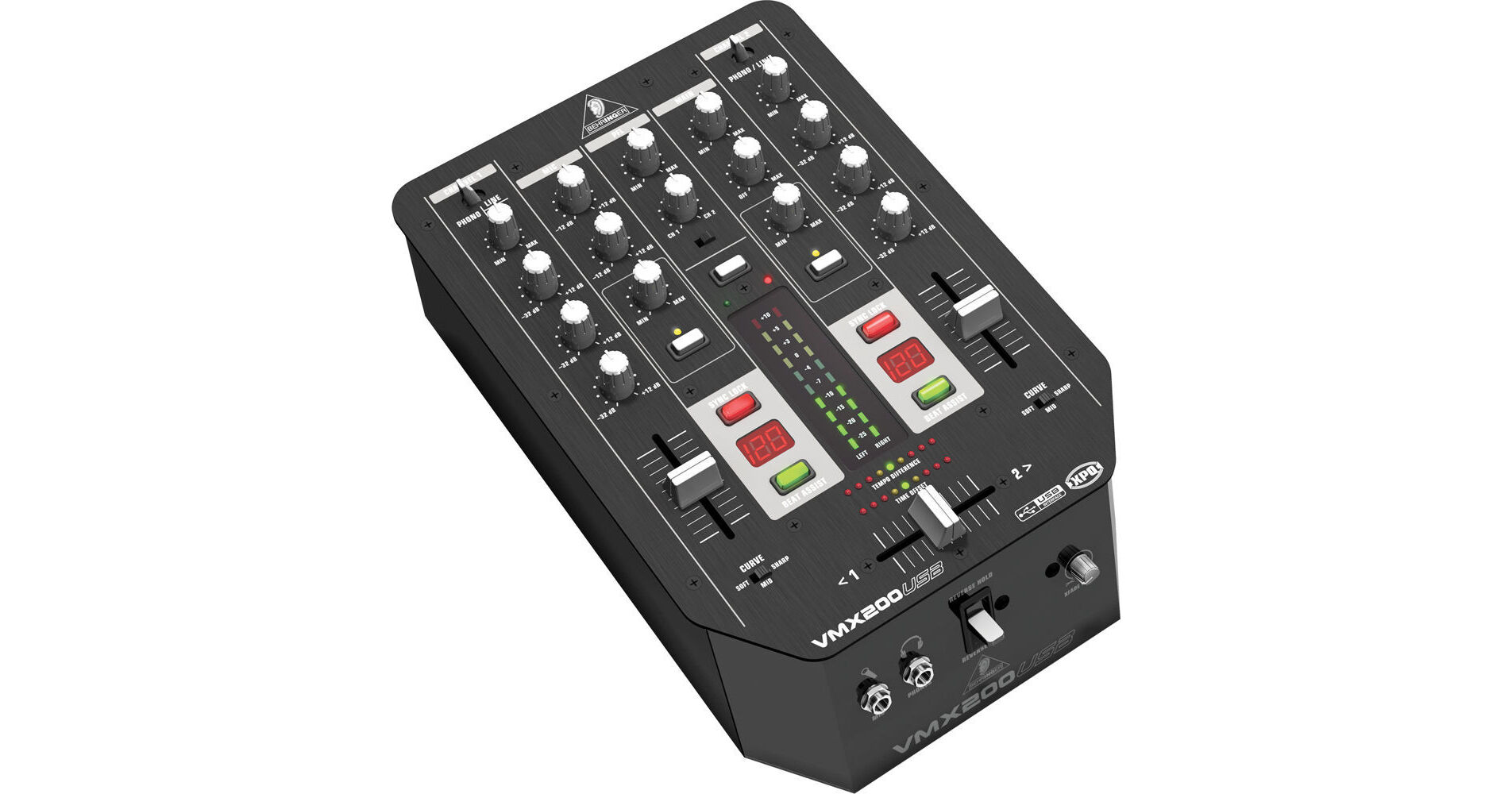 Behringer VMX200USB - Two Channel DJ Mixer VMX200USB B&H Photo