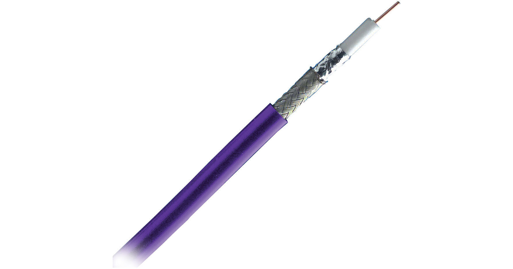 Câble vidéo à connexion rapide RG59 de 6 pieds axe coaxial (M