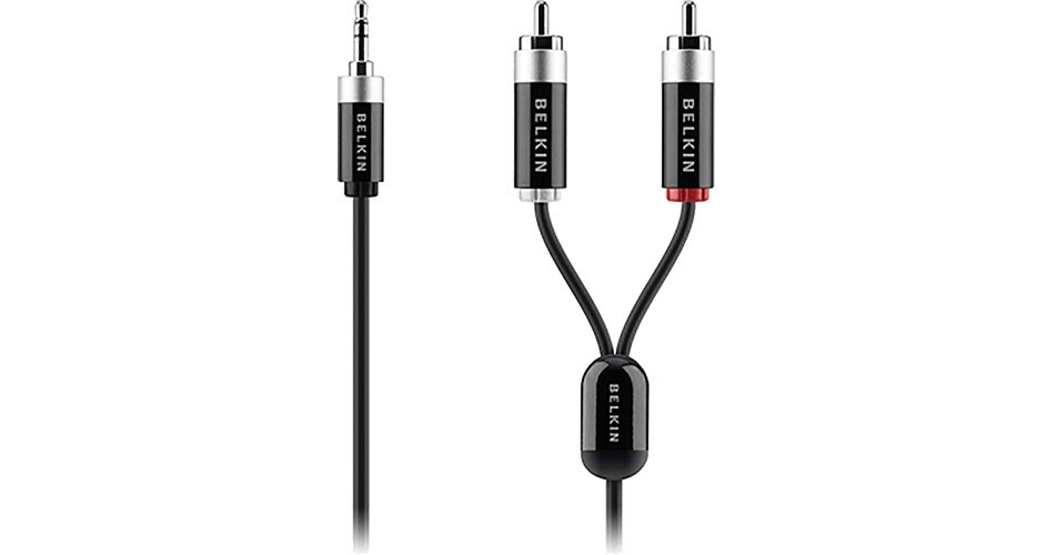 Belkin 3.5mm Mini Male to Dual RCA Male Stereo AV20605TT07-P B&H