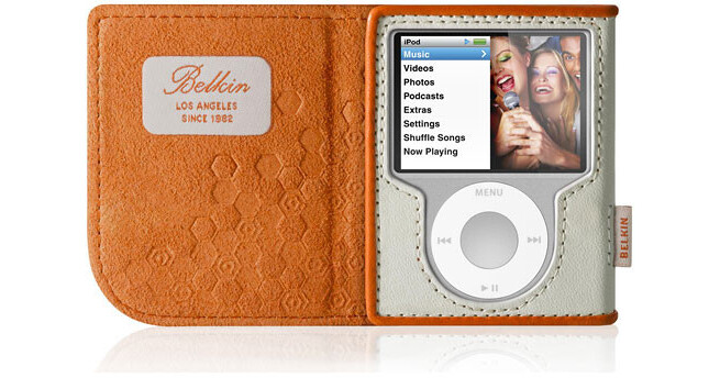 Belkin Leather Folio Case - for iPod nano 3rd F8Z206-OT B&H