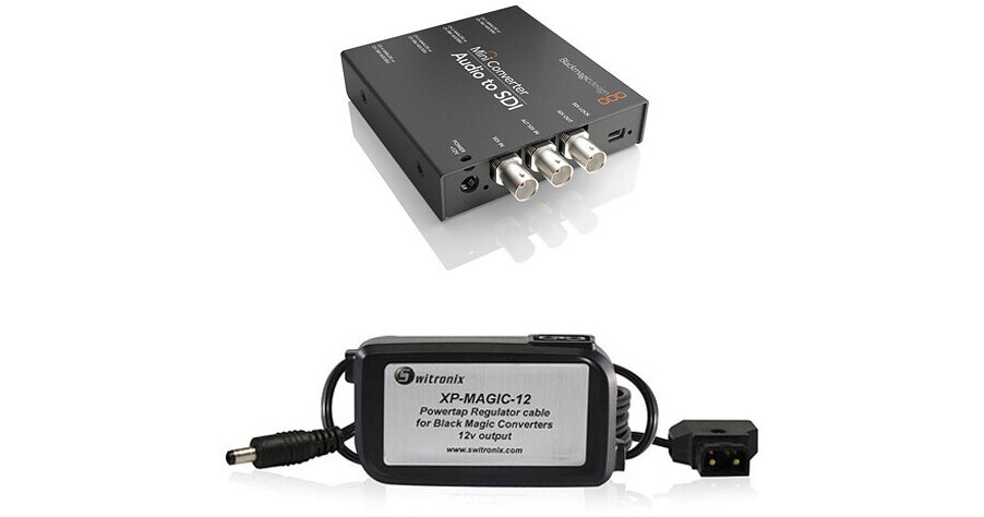 Blackmagic Design Mini Converter Audio to SDI w/ Switronix