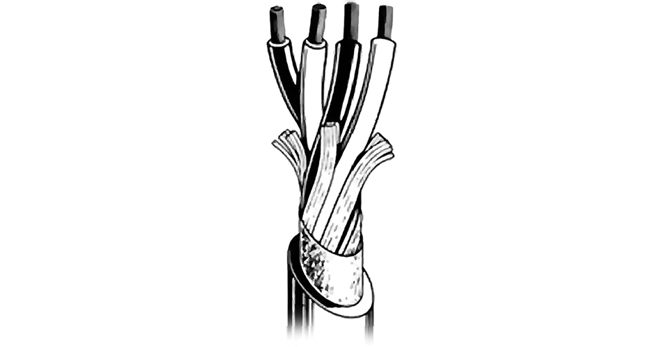 Canare 4S8 4-Conductor Speaker Cable (100 m / Black) 4S8 100M B