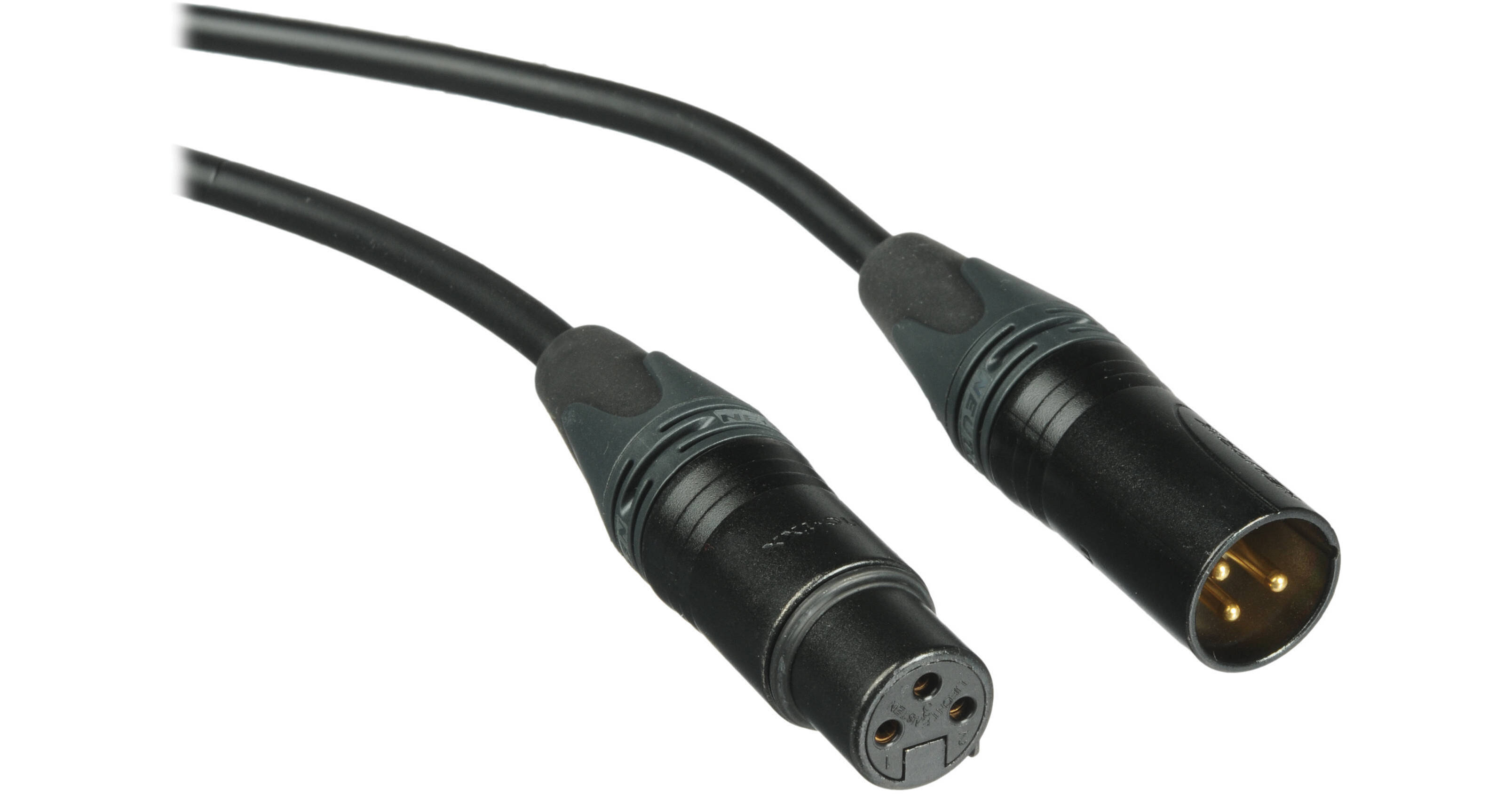 Canare Star Quad L-4E6S Microphone Cable (50', Black) CAXMXF50