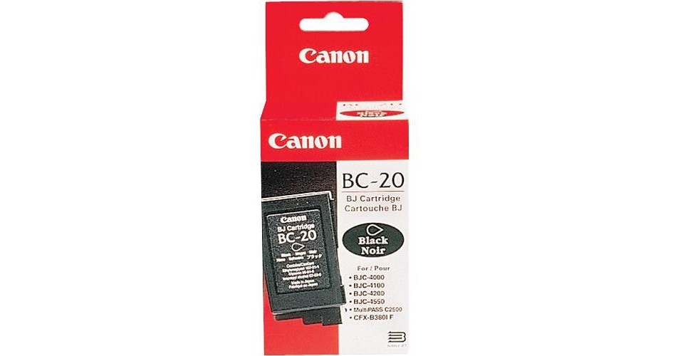 Canon BC-20 Black BJ Cartridge 0895A003 B&H Photo Video