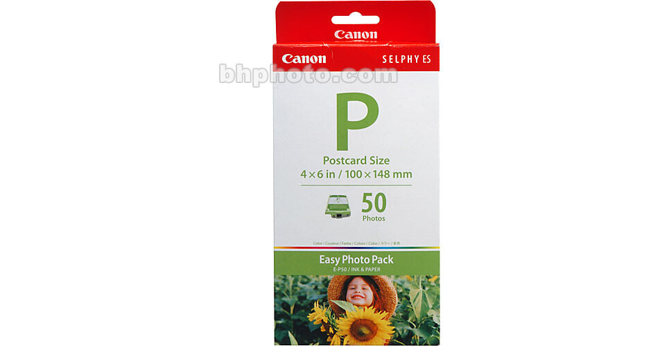Canon EP-50 Postcard Size Easy Photo Pack 1247B001 B&H Photo Canon EP-50 Postcard Size Easy Photo Pack 1247B001 B&H Photo
