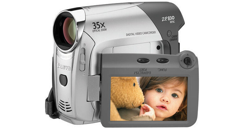 Canon ZR830 Mini DV Camcorder 1879B001 B&H Photo Video