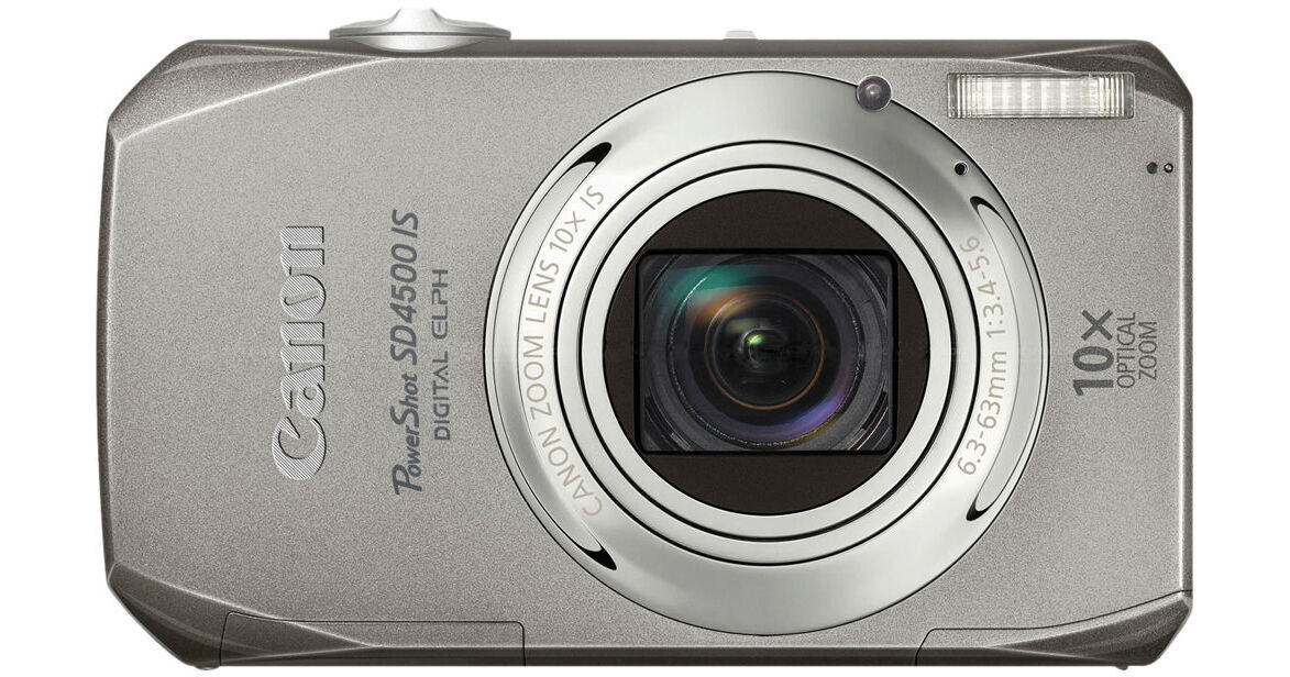 Canon PowerShot SD4500 IS Digital ELPH Camera (Silver) 4346B001
