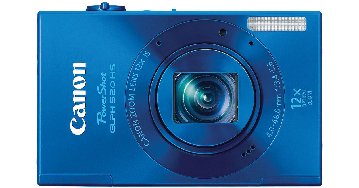 Canon PowerShot ELPH 520 HS PC1736 通電確認済 Canon PowerShot ELPH 520 HS Digital Camera (Blue) 6174B001 B&H