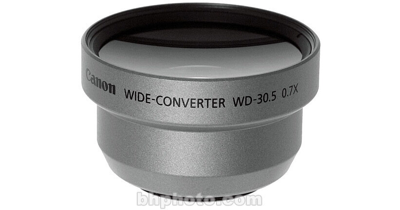 Canon WD-30.5 30.5mm 0.7x Wide Angle Converter Lens 6739A001 B&H