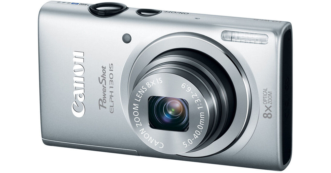 Canon PowerShot ELPH 130 IS (Silver) 8194B001 B&H Photo Video