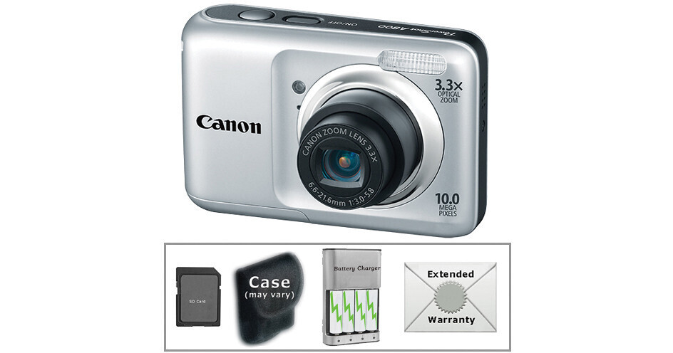 Canon PowerShot A800 Digital Camera with Deluxe Accessory Kit