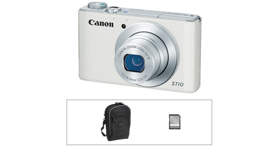 Canon PowerShot S110 Digital Camera with Basic Accessory Kit