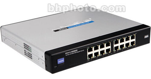 Cisco ルーター＆スイッチ Cisco 16-Port 10/100/1000 Gigabit Switch SR2016 B&H Photo Video