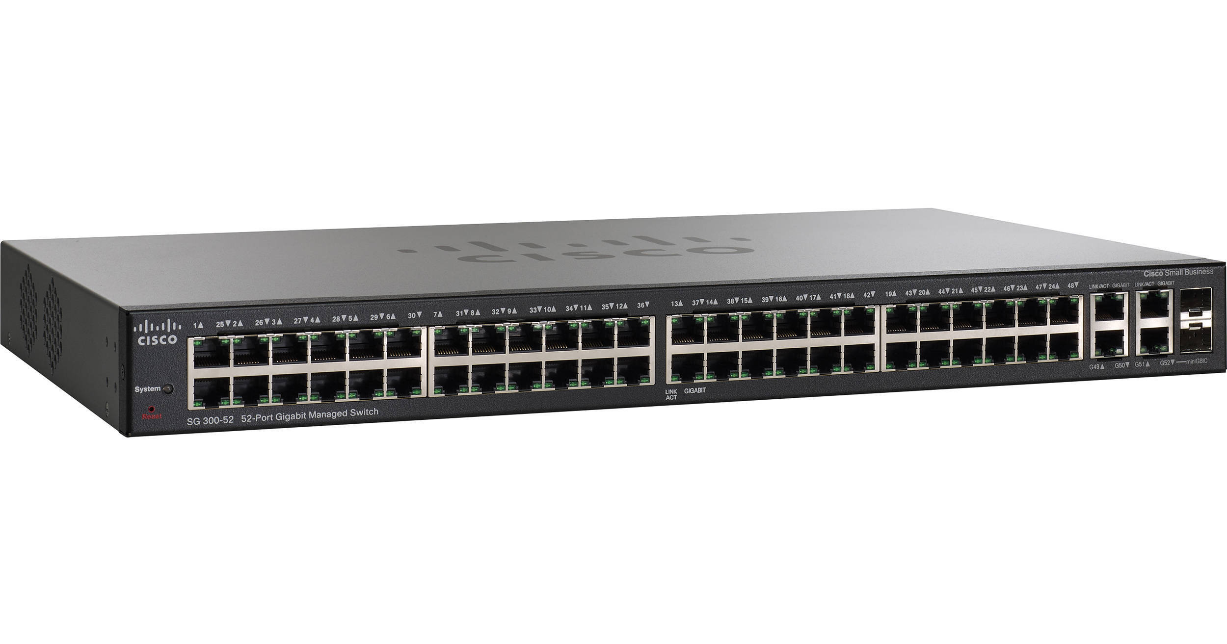 Cisco SG300-52 50-Port 10/100/1000 Gigabit Managed SRW2048-K9-NA