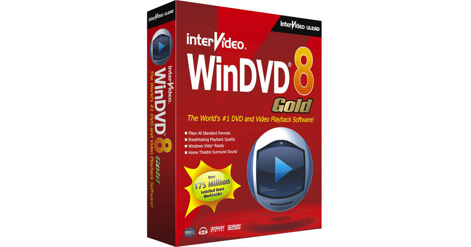 Corel InterVideo WinDVD 8 Gold Software for Windows - WD8GENGPCA