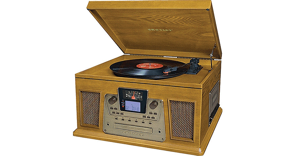 Crosley Radio CR2402 Performer Turntable (Oak) CR2402A-OA B&H