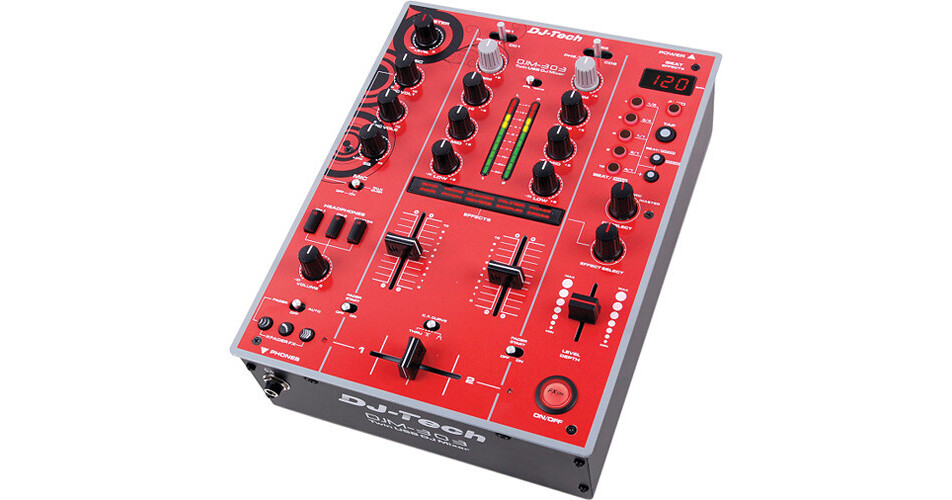DJ-Tech DJM-303 Twin USB DJ Mixer (Red) DJM303REDEDITION B&H