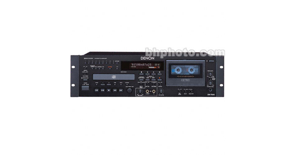 Denon DNT645 - Rackmount CD and Cassette Combo Player DN-T645