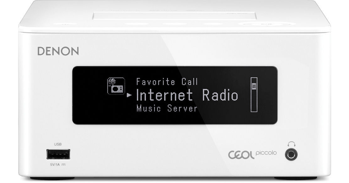 Denon CEOL piccolo Desktop Networking System (White) DRA-N5WT
