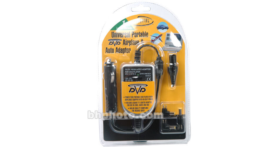 cigarette lighter adapter for dvd player 12V DC Car Charger Venturer PVS79703E Portable Universal use for home appliances Digital Concepts DVD-401 Universal DVD