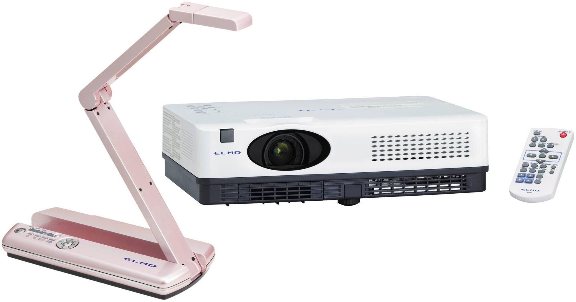 ELMO LCD PROJECTOR 本体 Elmo MO-1 Visual Presenter (Pink) and CRP-221 Projector