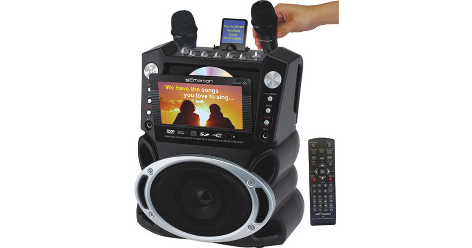 Emerson Karaoke GF827 DVD / CDG / MP3+G Karaoke, Video & GF827