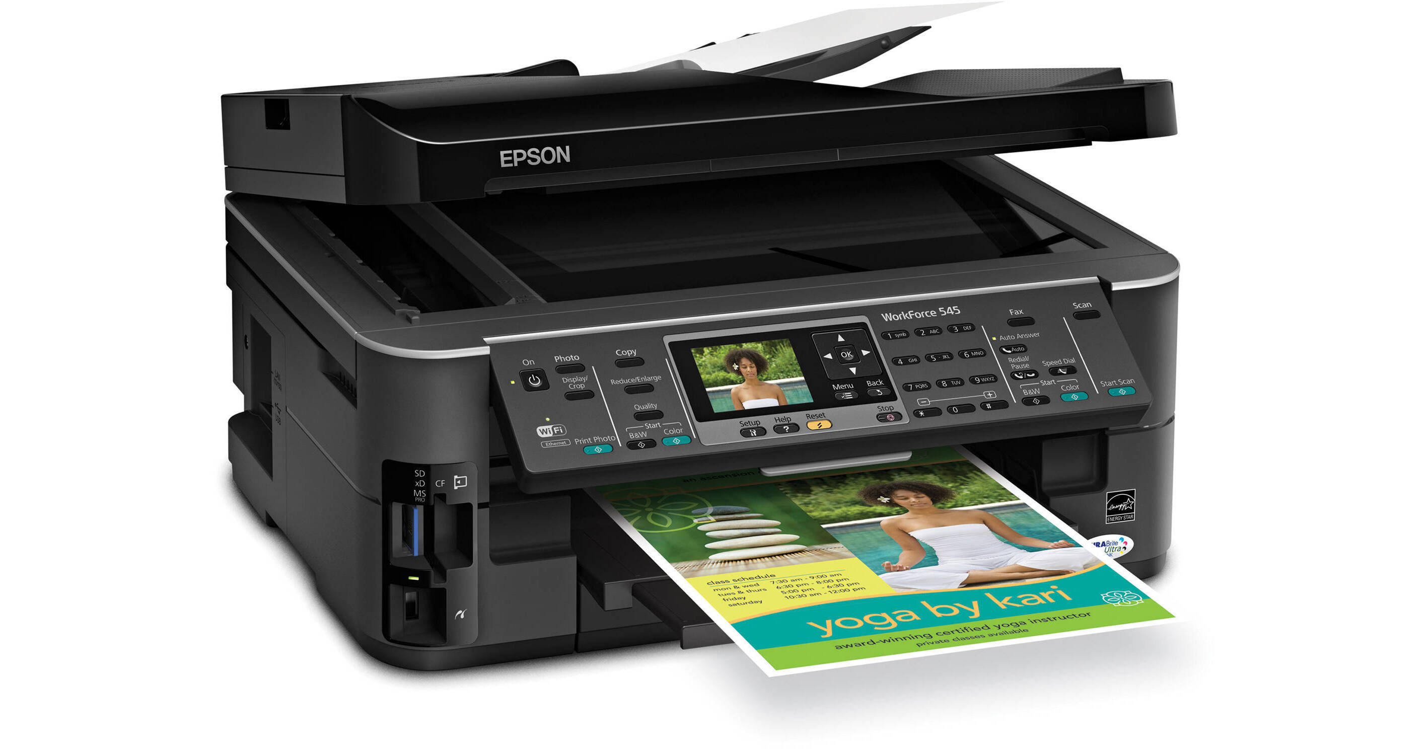 Epson WorkForce 545 All-in-One Color Inkjet Printer C11CB88201
