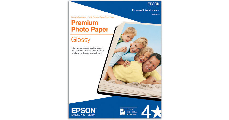 Epson Premium Photo Paper Glossy (11 x 14
