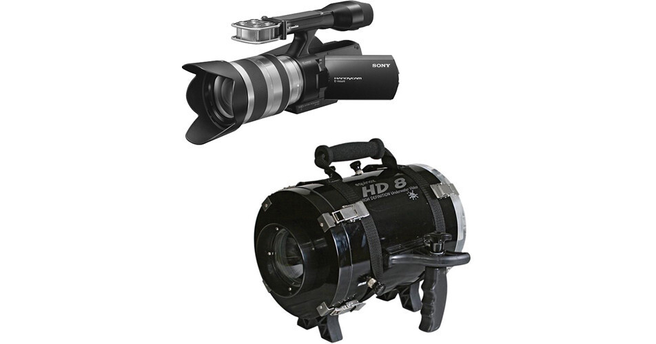 Equinox HD8 Underwater Housing with Sony NEX-VG10 Handycam
