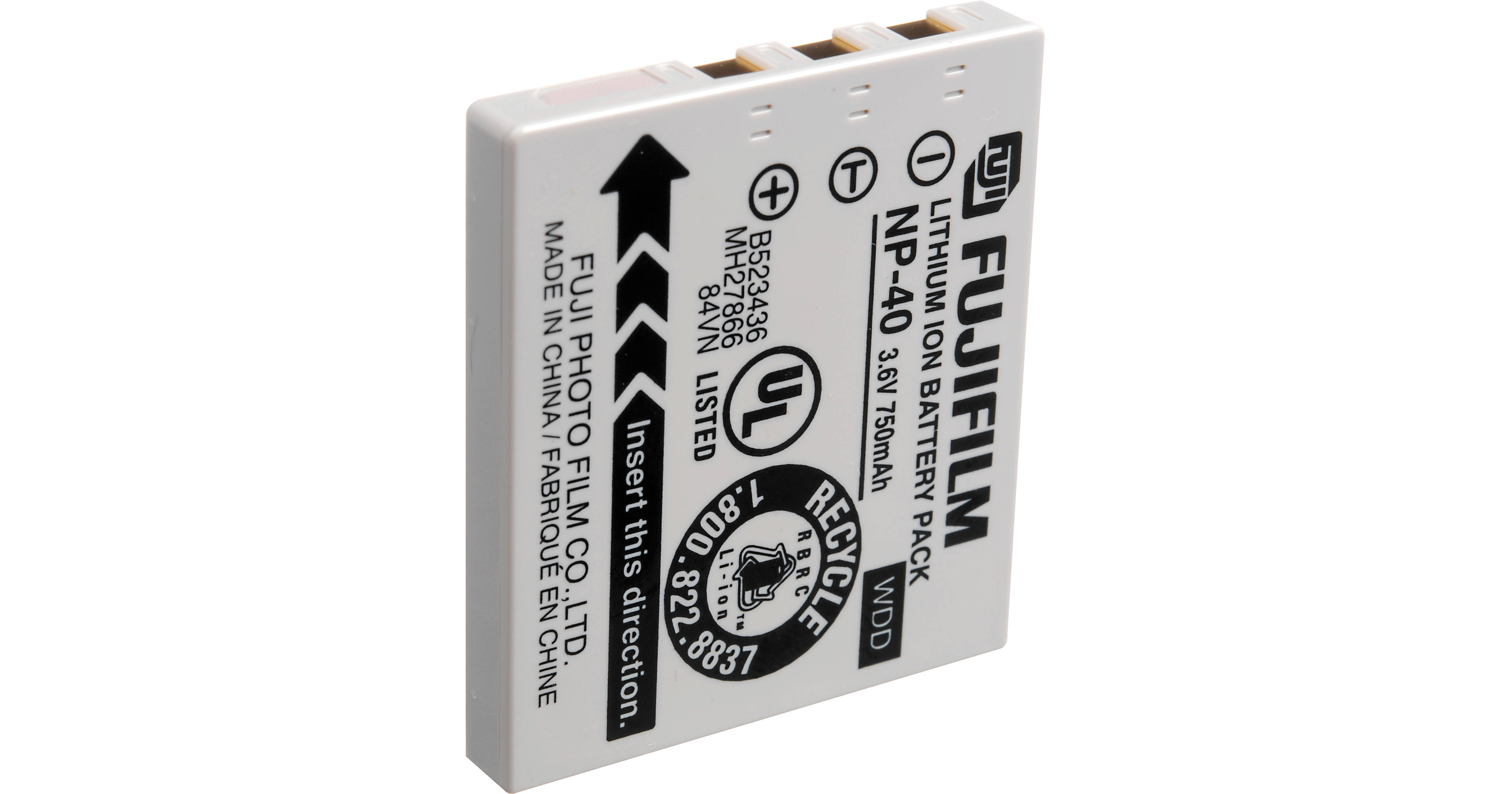 FUJIFILM NP-40 Lithium-Ion Battery (3.6v 750mAh) 15602839 B&H