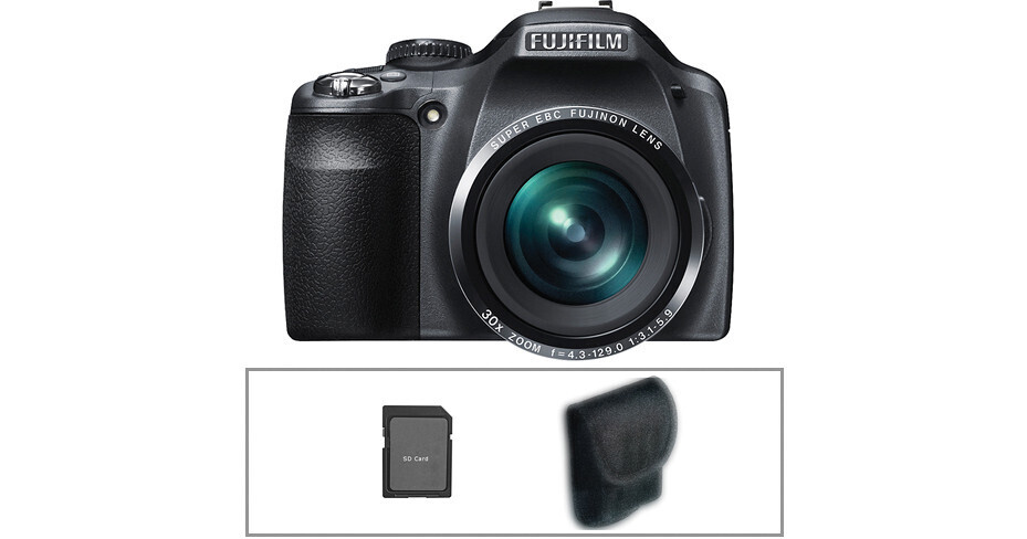 FUJIFILM FinePix SL300 Digital Camera with Basic Accessory Kit